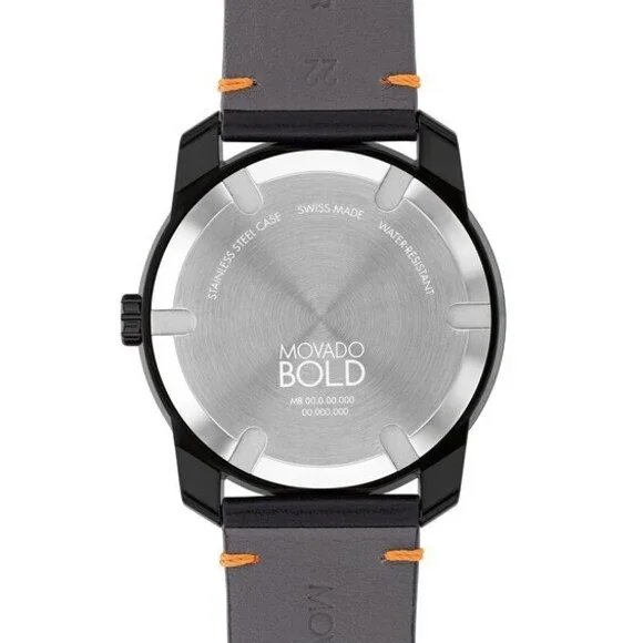 MOVADO BOLD TR90 3601113 LIGHT BROWN SILICONE STRAP SWISS 42MM MEN'S WATCH